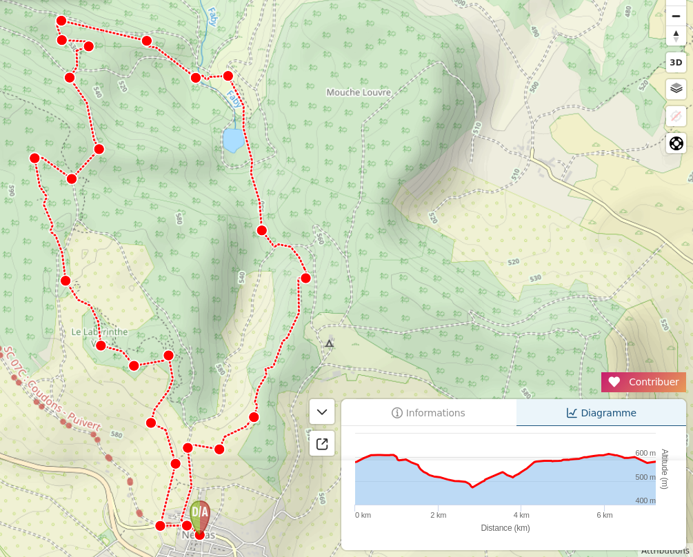 Nébias sentier nature 73km