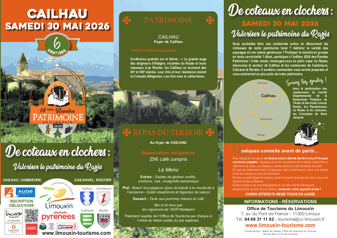 Flyer randos patrimoine limouxin 2026 p1